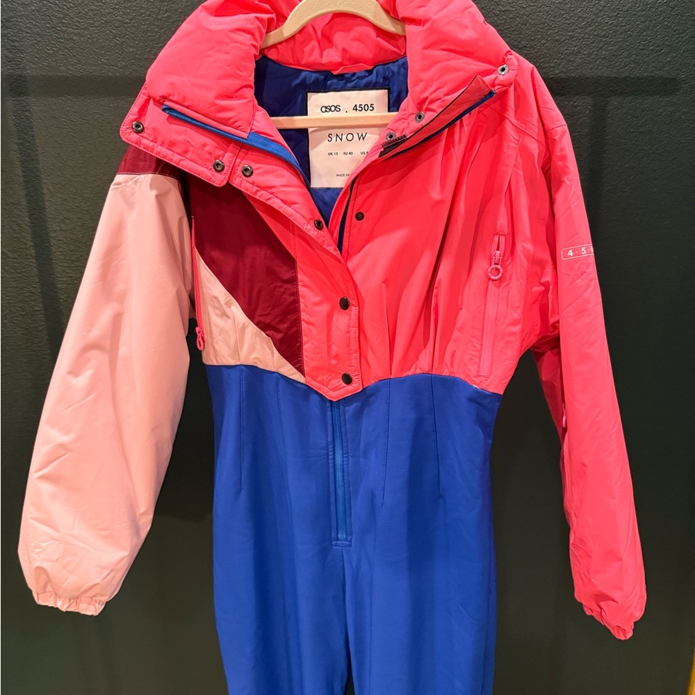 ASOS 4505 Petite Jumpsuit - Vibrant Pink and Blue